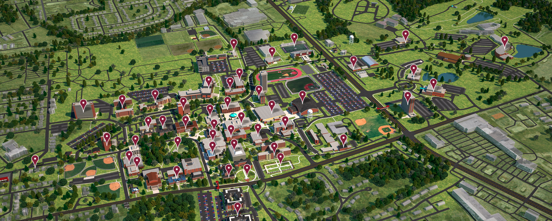 Picture of EKU campus map